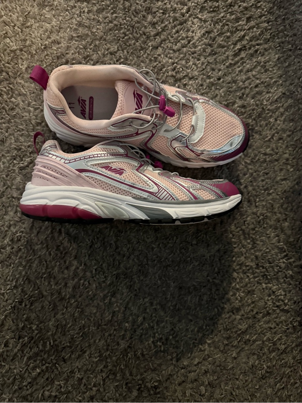 Avia Pink and Magenta Athletic Sneakers